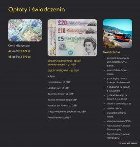 Opłaty i świadczenia